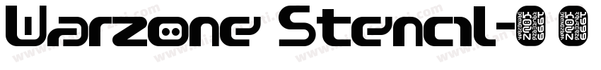 Warzone Stencil字体转换